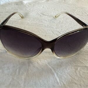 Michael Kors Ombre Brown to Clear Oversized Sunglasses